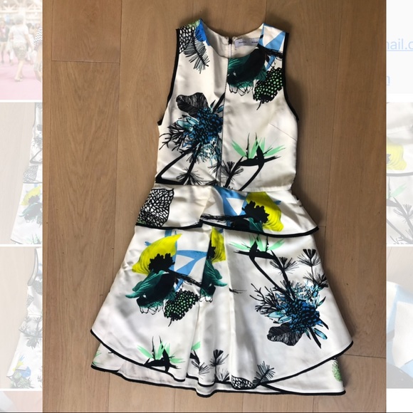 Proenza Schouler Ikebana Floral Peplum Dress - Picture 7 of 11
